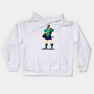 Rugby Player Kids Hoodie